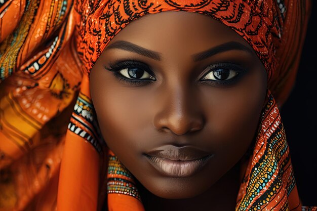 portrait of african woman macro ar 32 v 52 Job ID 0a010d23f9c144cabc37aaee87396070