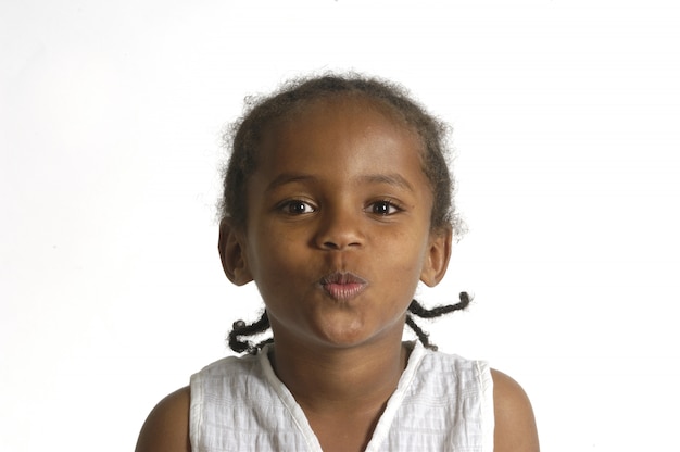 Photo portrait of a african young girl