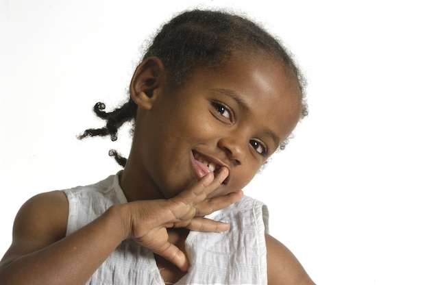 Portrait of a african young girl