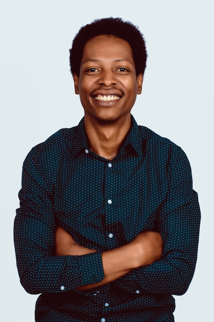 Photo portrait of afro american man