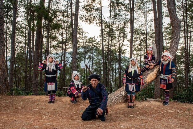 Portrait of Akha tribe, Chiang Rai Thailand