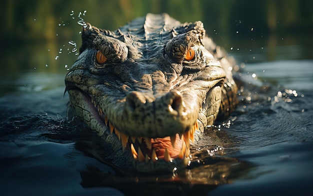 portrait of an alligator