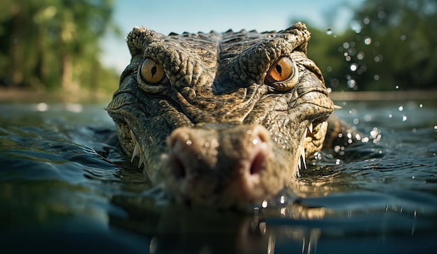 portrait of an alligator