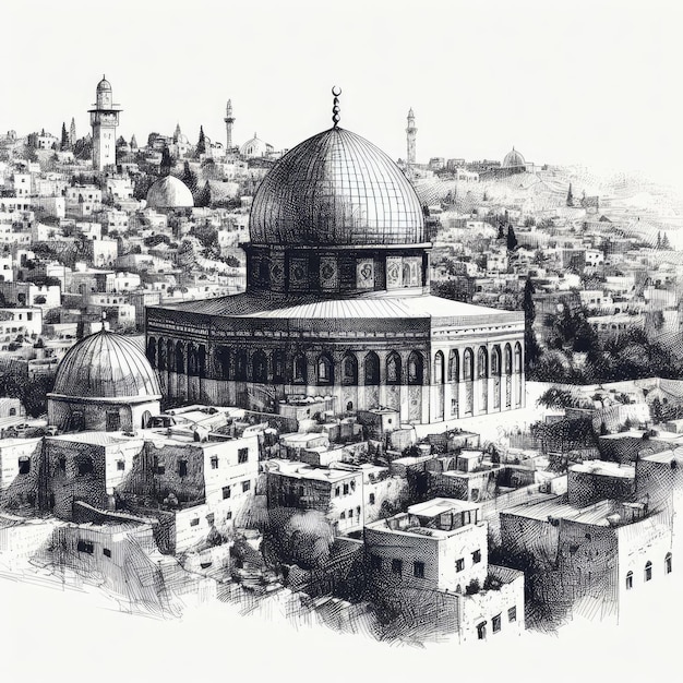 Photo portrait of alquds capturing its beauty