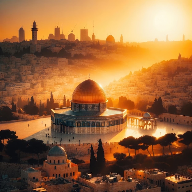 Portrait of AlQuds capturing its beauty