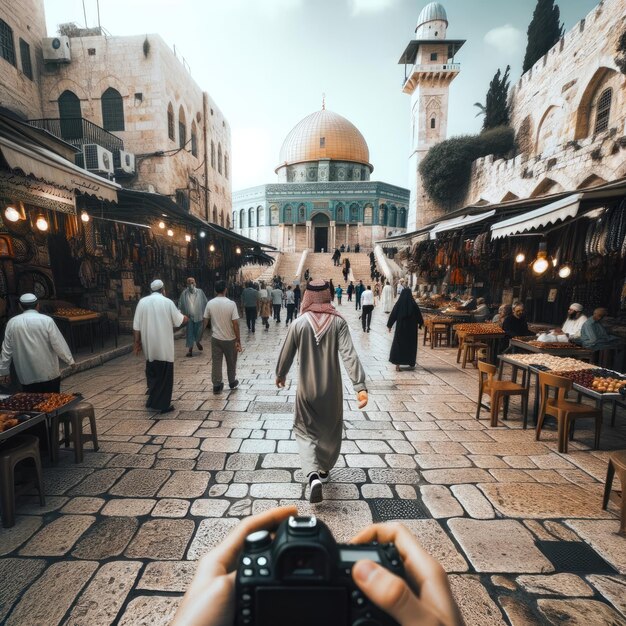 Portrait of AlQuds capturing its beauty