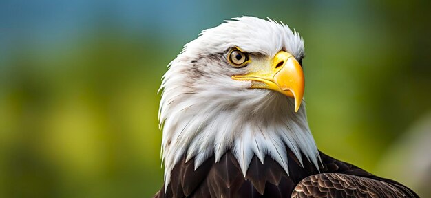 Portrait of an american bald eagle wildlife