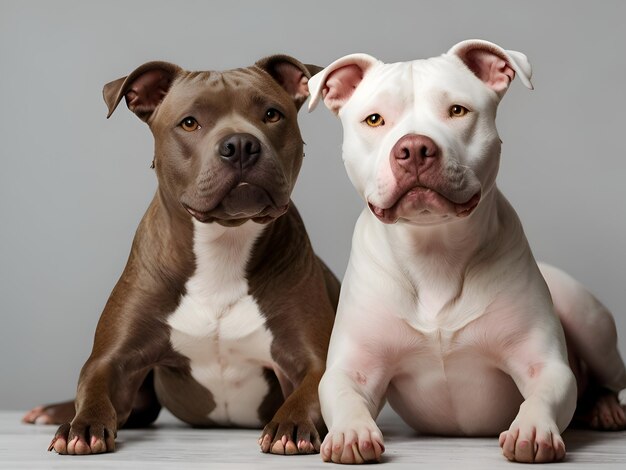 Portrait of the American pitbull dog