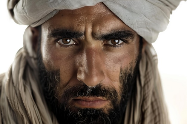 Foto un ritratto di un uomo arabo