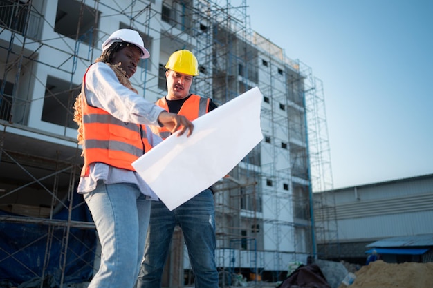 Portrait of architect and engineer with experience in multistory building construction