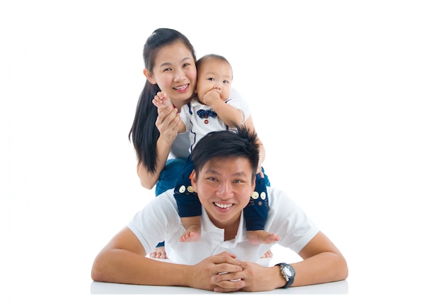 Portrait of asian family