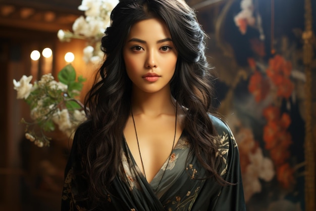 portrait of an asian girl