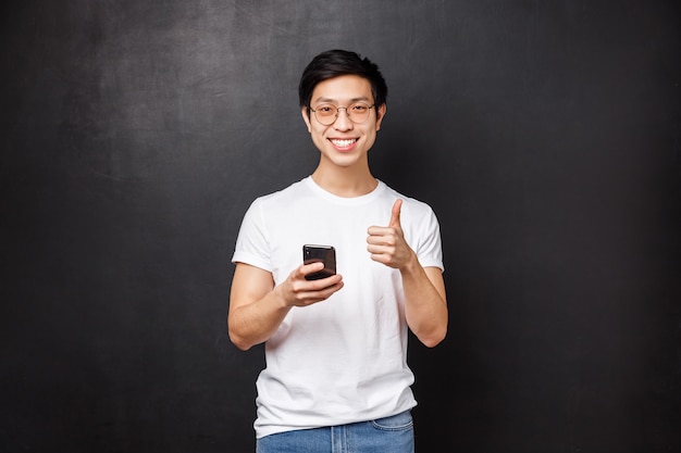 Portrait of asian guy