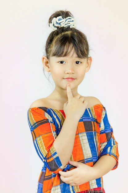 Portrait of asian little  girl 