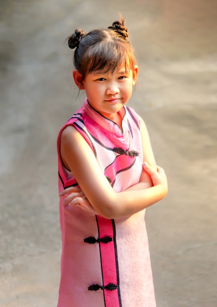 Portrait of asian little  girl 