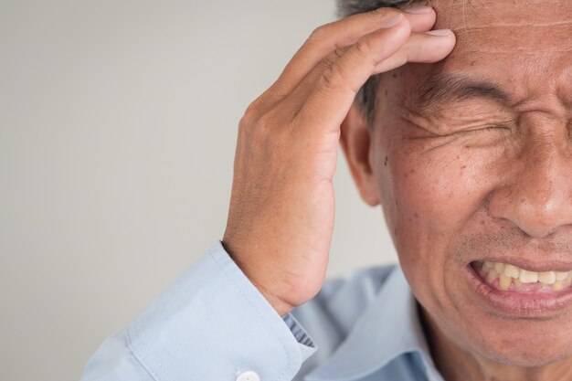 Portrait of Asian senior man