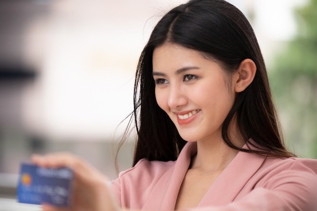 Portrait Of Asian young woman Smiling