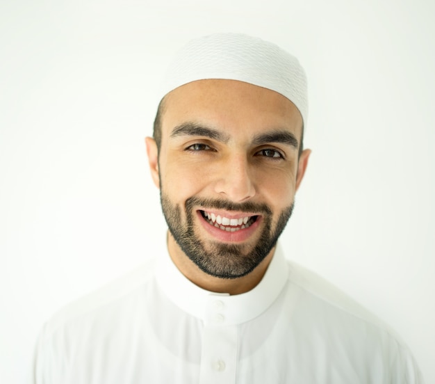 Portrait of attractive Arab man