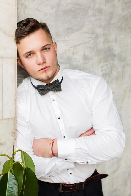Portrait of an attractive young man employee future generation\
businessman