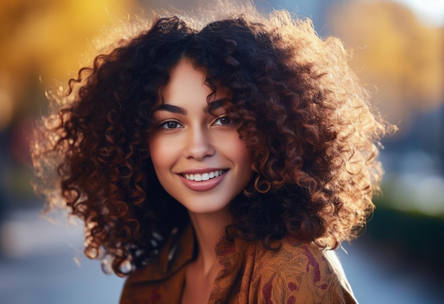 Photo portrait of an attractive young woman