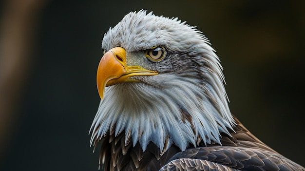 Portrait of a bald eagle Generative Ai