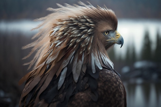 portrait of a bald eagle