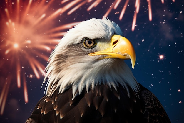 Portrait of a bald eagle