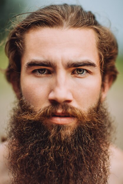 Portrait of a bearded man