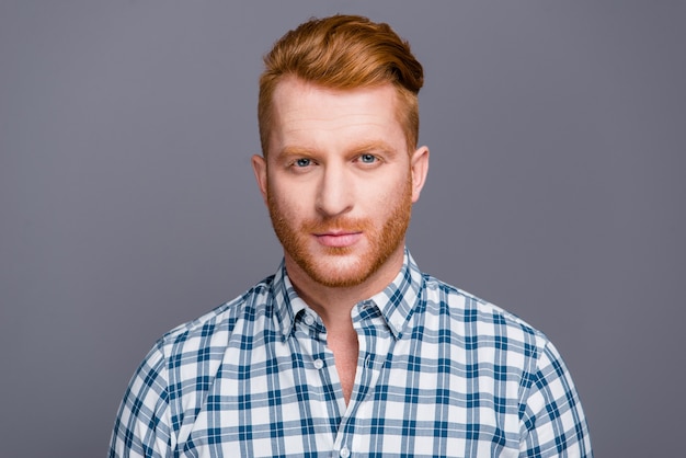 Portrait bearded young man