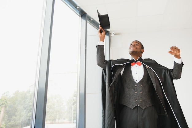 Portrait of Beautiful African-American graduate