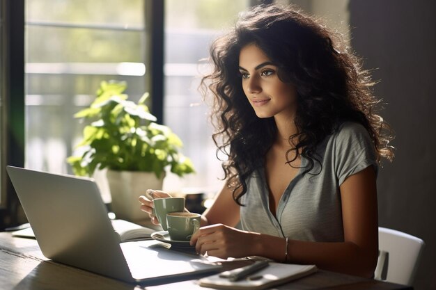 Photo portrait of beautiful african businesswoman at work