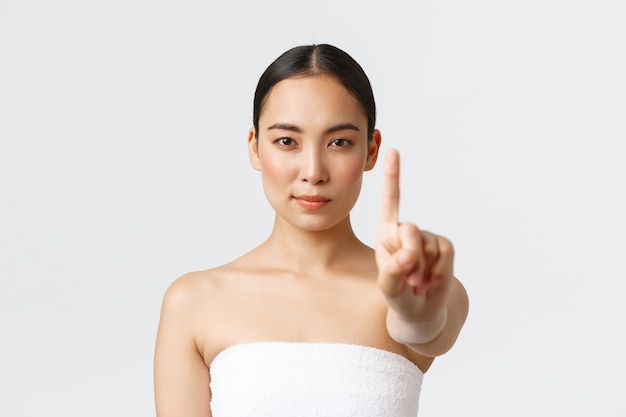 Portrait of beautiful Asian girl posing