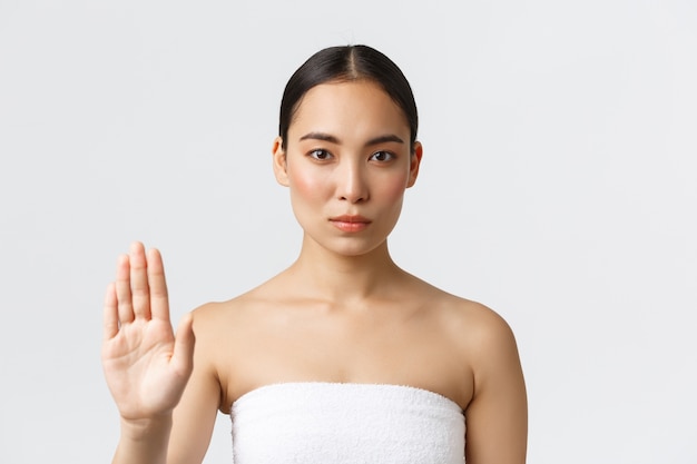 Portrait of beautiful Asian girl posing