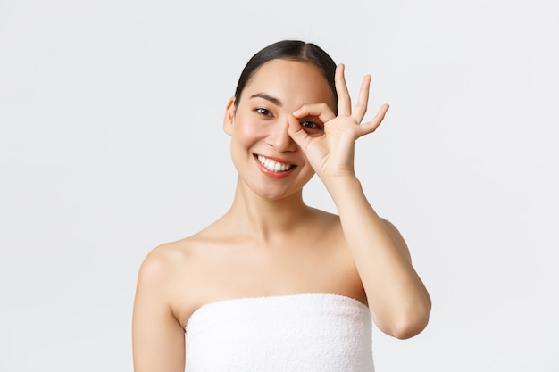 Portrait of beautiful Asian girl posing