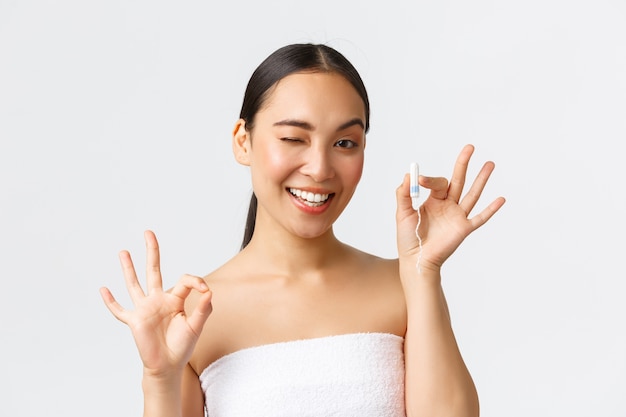 Portrait of beautiful Asian girl posing