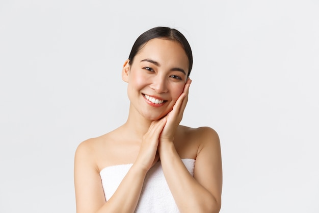 Portrait of beautiful Asian girl posing