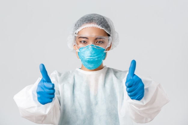 Portrait of a beautiful Asian nurse posing