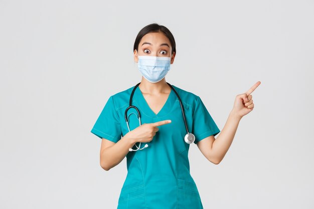 Portrait of a beautiful Asian nurse posing