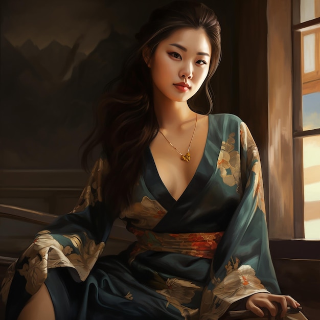 portrait of beautiful asian woman