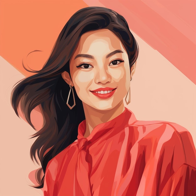 Portrait of a beautiful Asian woman