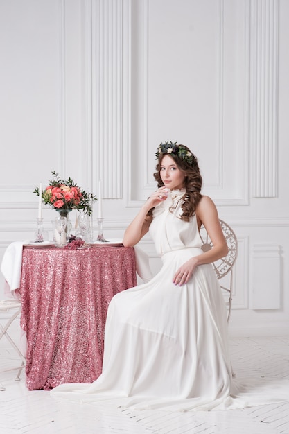 Portrait of beautiful bride. 