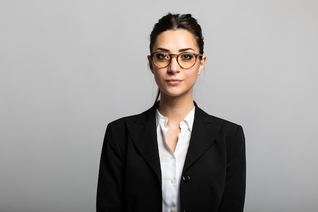 Portrait of a beautiful businesswoman wearing eyeglasses