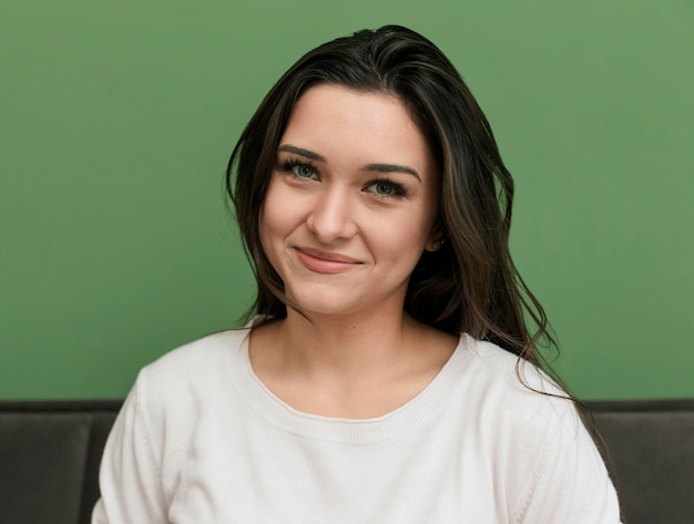 Photo portrait of beautiful businesswoman