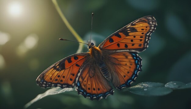 美しい蝶の肖像画