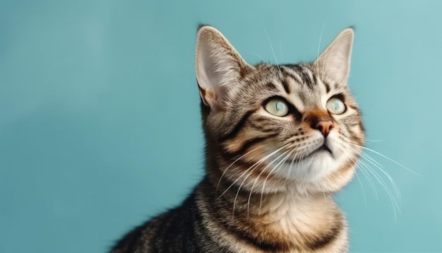 Portrait of a beautiful cat close up