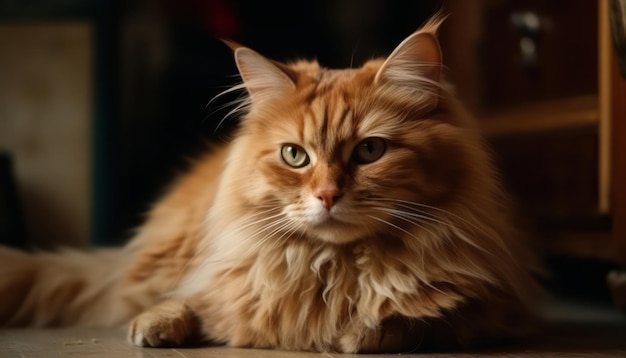 Portrait of a beautiful cat close up