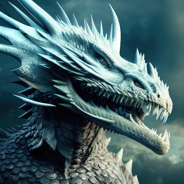 Portrait of a beautiful formidable legendary dragon image of an\
ancient dragon