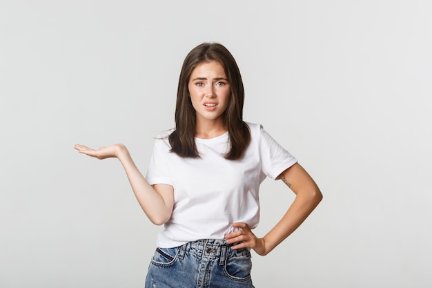 Portrait of a beautiful girl posing