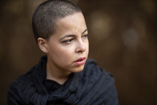 Photo portrait of a beautiful girl