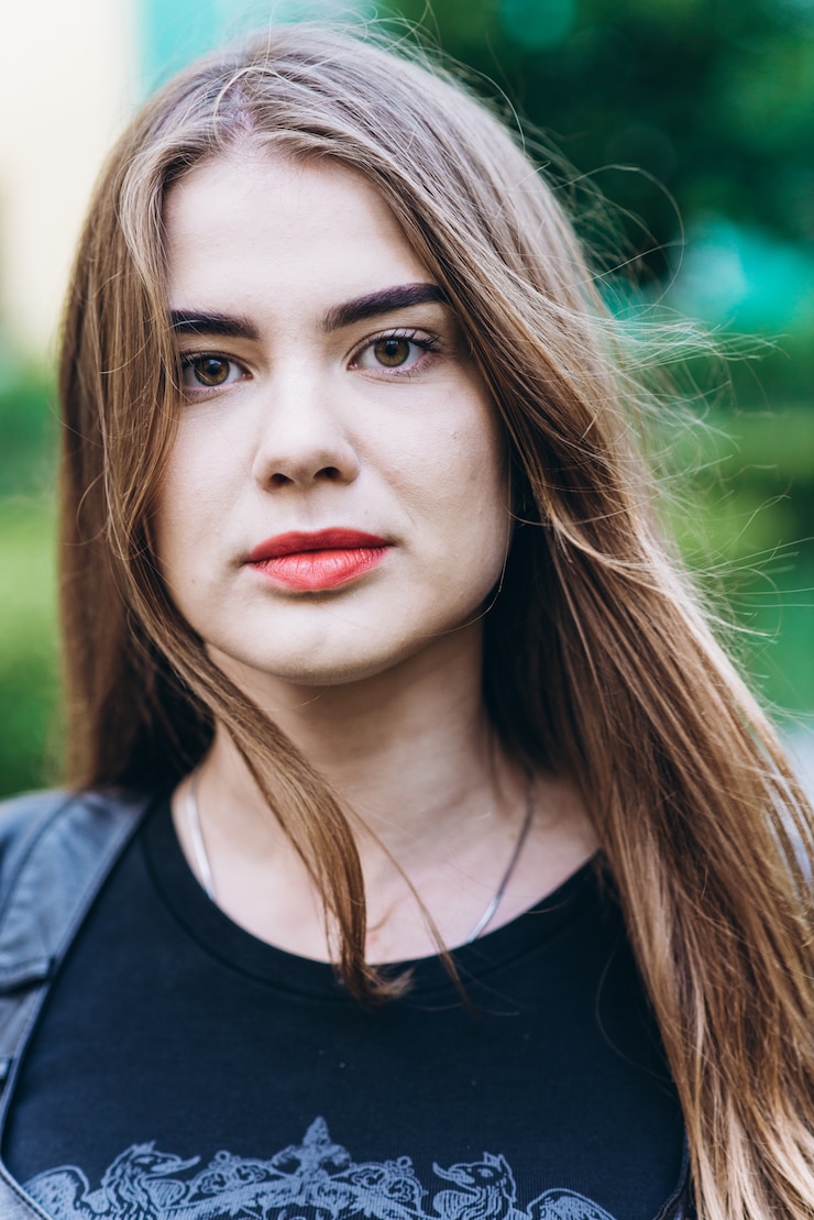 Photo portrait of a beautiful girl